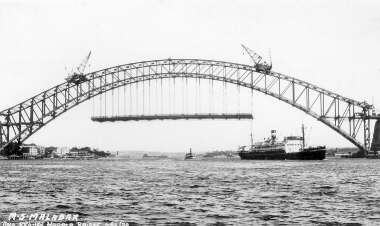 MV Malabar and Sydney Harbour Bridge