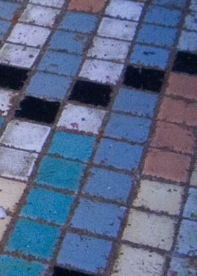The pool tiles