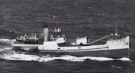 HMAS Bombo at sea during World War II